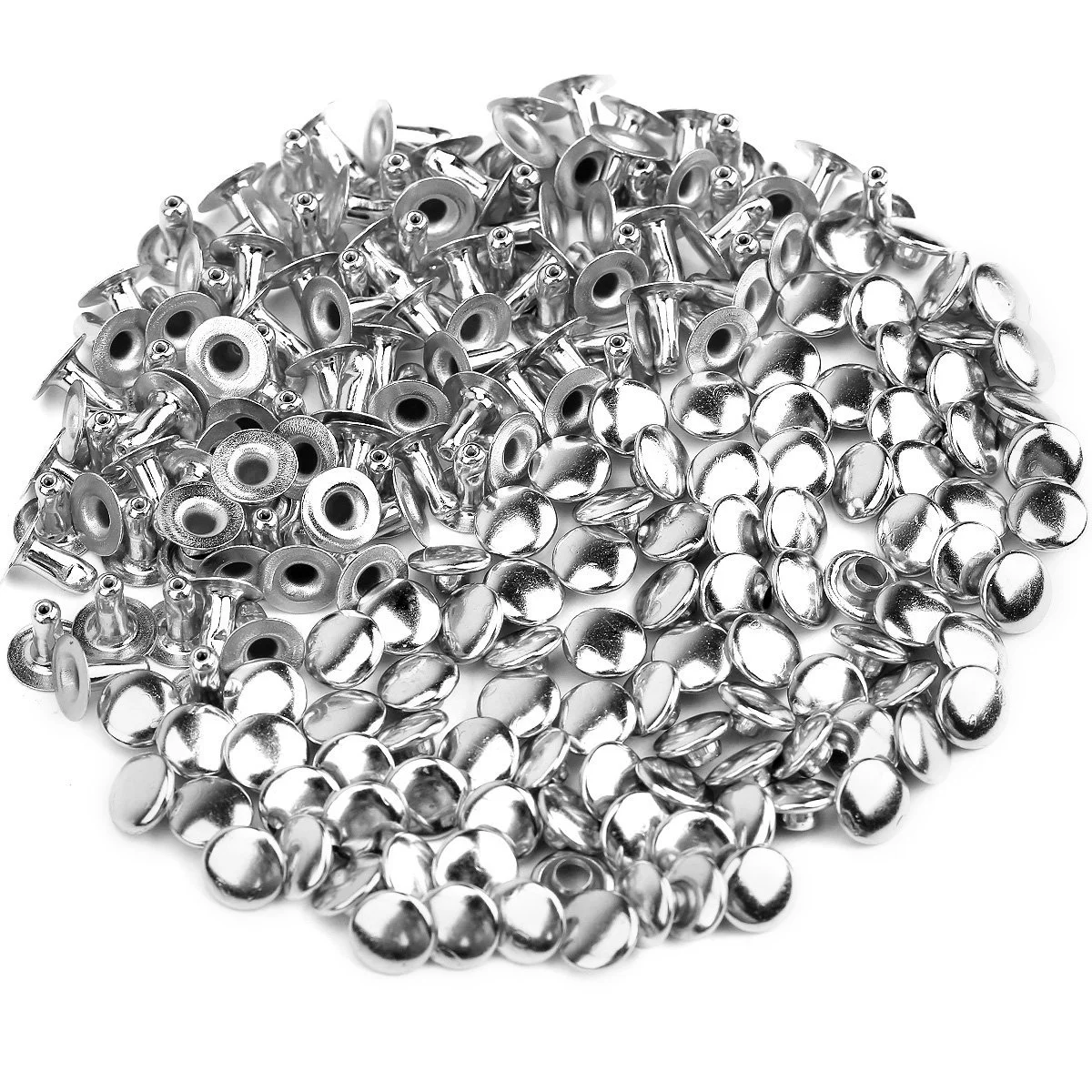 100pcs 6mm Round Mushroom Shaped Metal Rivets DIY Punk Style Leather Shoes Bag Bracelet Rapid Studs (Silver)
100pcs 6mm Round Mushroom Shaped Metal Rivets DIY Punk Style Leather Shoes Bag Bracelet Rapid Studs (Silver)