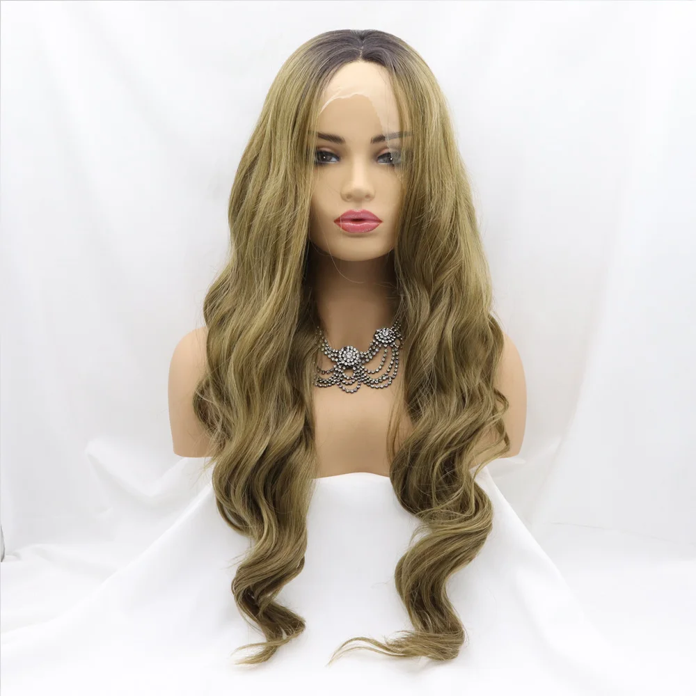 Melody Curly Wave Blonde Brown Color Dark Roots Long Wavy Synthetic Lace Front Wig Soft Hair Replacement for Women 24 inches
Melody Curly Wave Blonde Brown Color Dark Roots Long Wavy Synthetic Lace Front Wig Soft Hair Replacement for Women 24 inches