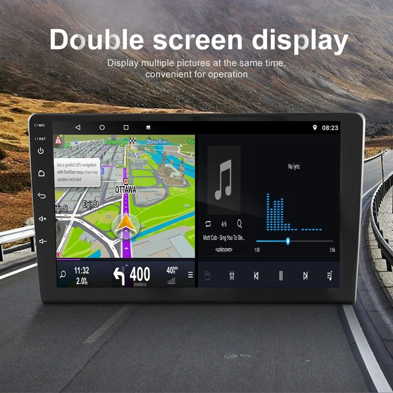 9 Inch Split Screen WIFI Car Stereo Android 9.1 MP5 Player Support GPS 3 Screen Simultaneous Video Player
9 Inch Split Screen WIFI Car Stereo Android 9.1 MP5 Player Support GPS 3 Screen Simultaneous Video Player
