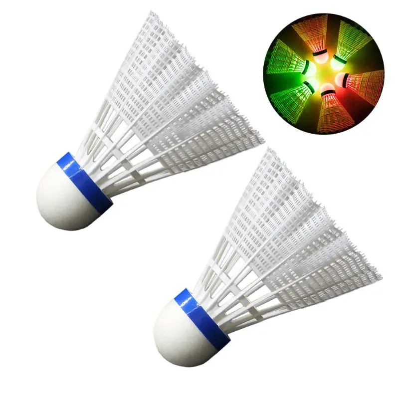 2pcs LED Lighting Badminton Birdies Glow in The Dark Night Nylon Shuttlecock for Outdoor Indoor Sports Activities
2pcs LED Lighting Badminton Birdies Glow in The Dark Night Nylon Shuttlecock for Outdoor Indoor Sports Activities