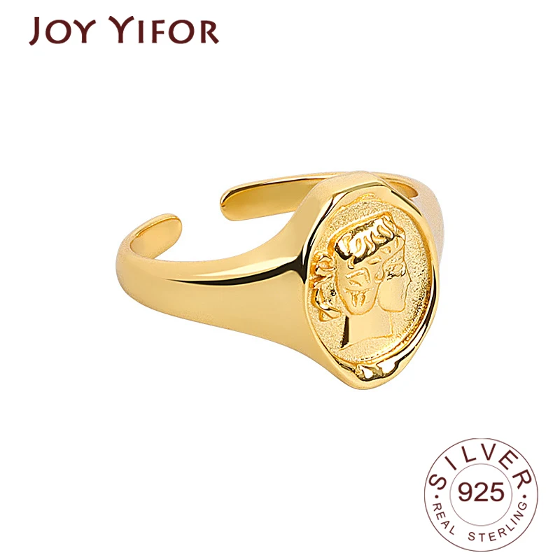 925 Sterling Silver New Simple Design Flower Shape Gold Color Rings Retro Distressed Opening Handmade Ring Fashion Fine Jewelry
925 Sterling Silver New Simple Design Flower Shape Gold Color Rings Retro Distressed Opening Handmade Ring Fashion Fine Jewelry