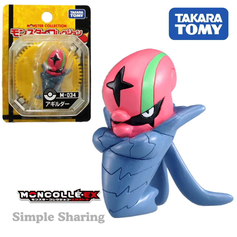 Takara Tomy Tomica Покемон карманные монстеры монклея M 034 Accelgor 3 5 см мини фигурки из смолы