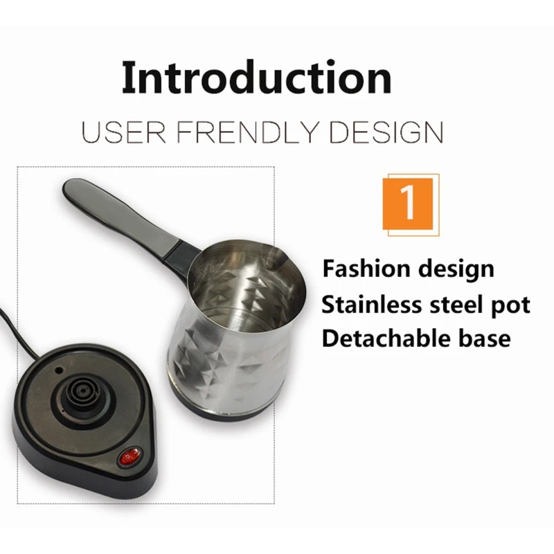 Electric Turkish Espresso Percolator Coffee Maker Pots EU Plug Kettle Home Office Tea Milk Coffee Making Machine Heating Cooking
Electric Turkish Espresso Percolator Coffee Maker Pots EU Plug Kettle Home Office Tea Milk Coffee Making Machine Heating Cooking