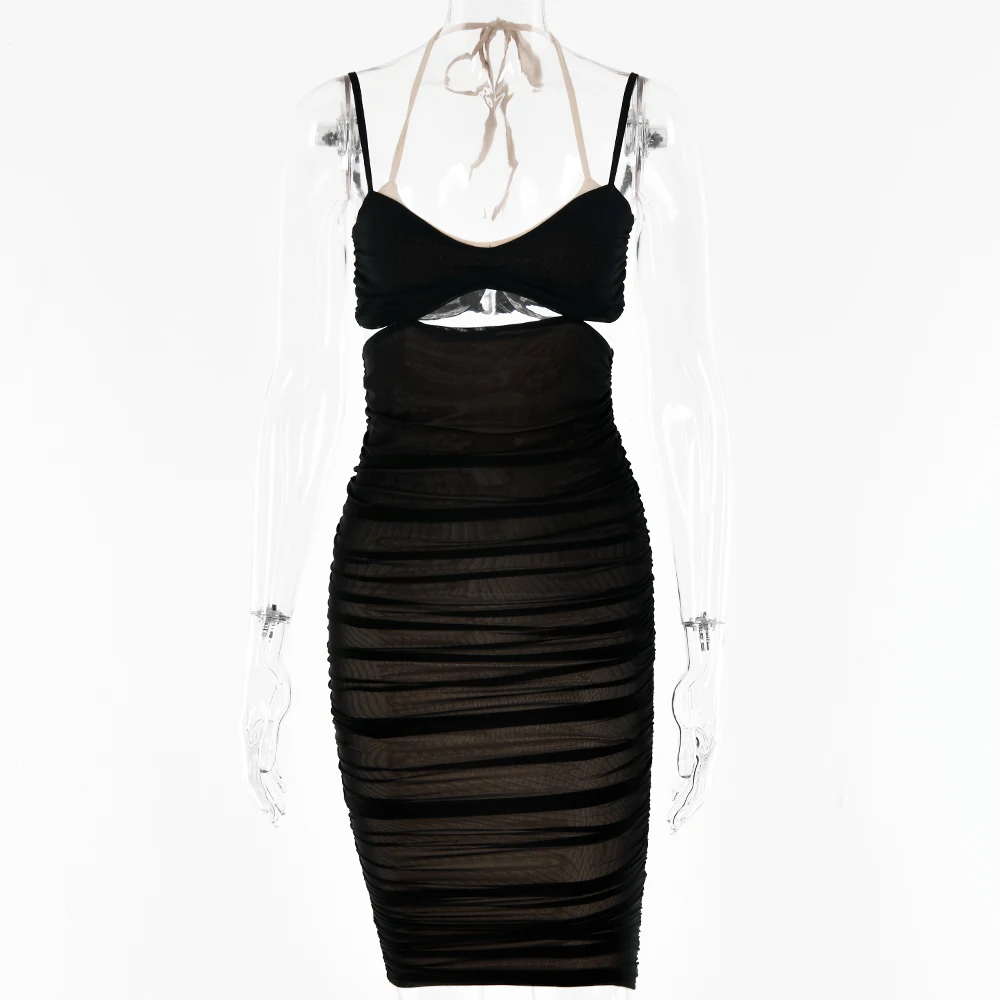 Black Double Layer Midi Dresses For Women Summer Sexy Sleeveless Hollow Out Slim Dress Partywear Backless Club Vestidos
Black Double Layer Midi Dresses For Women Summer Sexy Sleeveless Hollow Out Slim Dress Partywear Backless Club Vestidos