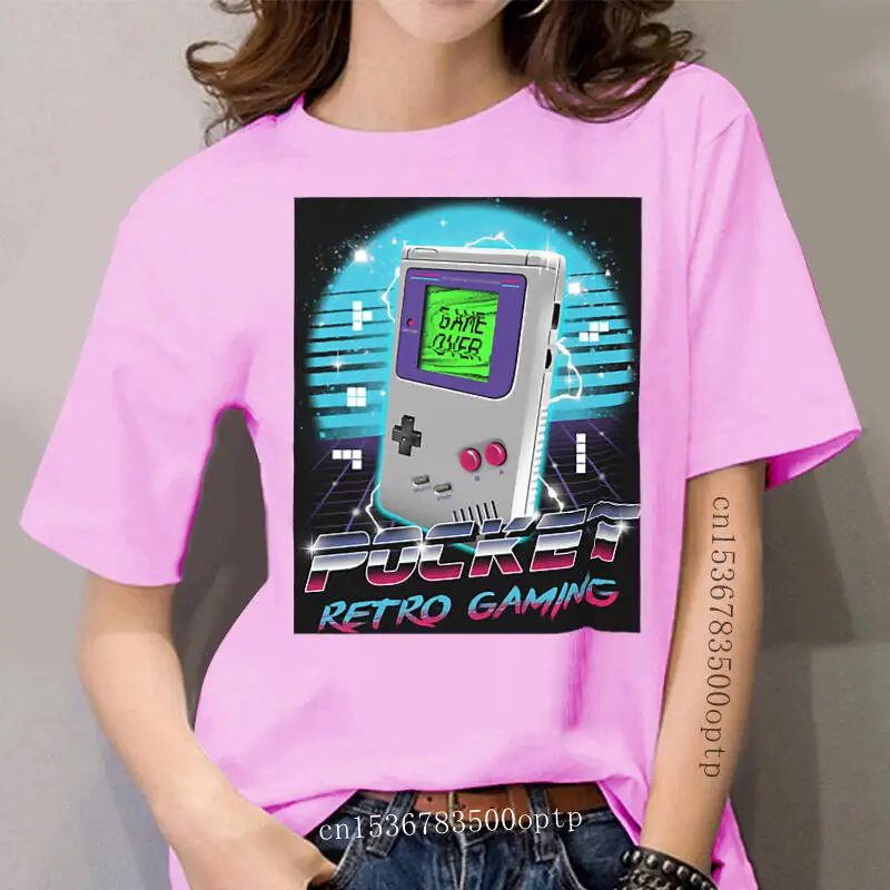Printed women T Shirt Cotton tShirt O-Neck Short-Sleeve New Style Pocket Retro Gaming Gameboy Women T-Shirt
Printed women T Shirt Cotton tShirt O-Neck Short-Sleeve New Style Pocket Retro Gaming Gameboy Women T-Shirt