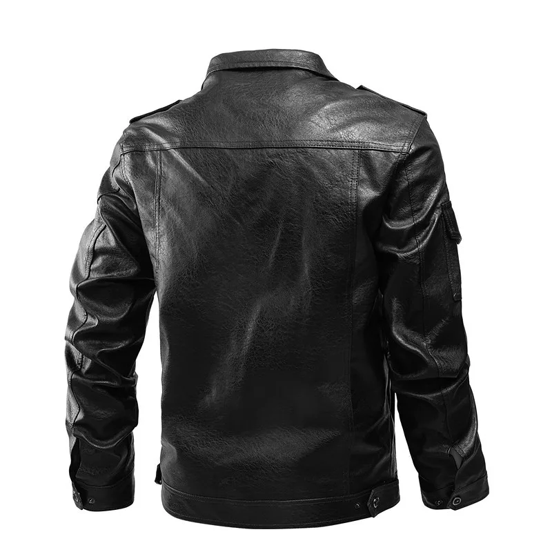 Fashion Retro Leather Jacket Men Slim Fit PU Motorcycle Biker Jackets Distressed Outwear Male Warm Zipper Pocket Design Coat
Fashion Retro Leather Jacket Men Slim Fit PU Motorcycle Biker Jackets Distressed Outwear Male Warm Zipper Pocket Design Coat