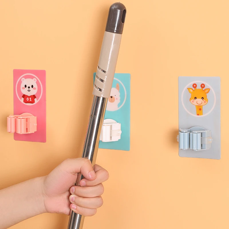 Cartoon Broom Storage Sticky Hook Strong Self-adhesive Mop Clip Free Punching Mop Hook Bathroom Mop Holder
Cartoon Broom Storage Sticky Hook Strong Self-adhesive Mop Clip Free Punching Mop Hook Bathroom Mop Holder