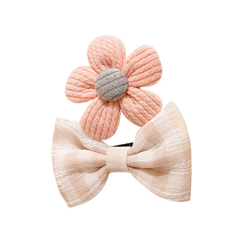2Pcs/Pair Knit Flowers Hairpins for Baby Girls Plaid Bowknot Hair Accessories Kids Hair Clip Child Barrettes Party Hairgrip
2Pcs/Pair Knit Flowers Hairpins for Baby Girls Plaid Bowknot Hair Accessories Kids Hair Clip Child Barrettes Party Hairgrip