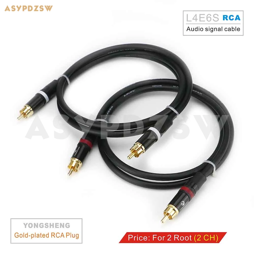 Фото 2 Root L4E6S Чистая медь аудио сигнальный кабель штекер RCA коаксиальный провод 1 м CH|signal