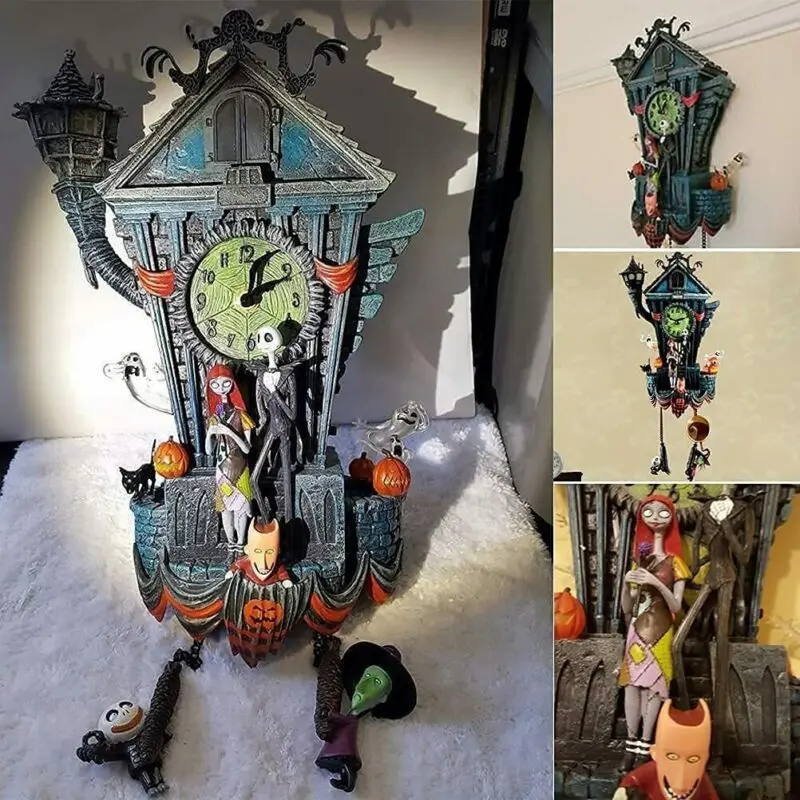 Clock Pendant Handmade Carved Tims Nightmare Resin Craft Ornaments Wall Clock Vintage Statue Christmas Halloween Home Decoration
Clock Pendant Handmade Carved Tims Nightmare Resin Craft Ornaments Wall Clock Vintage Statue Christmas Halloween Home Decoration
