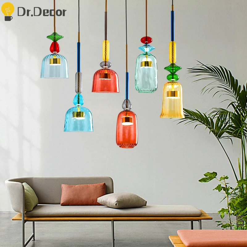 Modern Macaron Glass Pendant Lights Bedroom Living Room Indoor Lighting LOFT LED Pendant Lamp Restaurant Home Deco Light Fixture
Modern Macaron Glass Pendant Lights Bedroom Living Room Indoor Lighting LOFT LED Pendant Lamp Restaurant Home Deco Light Fixture
