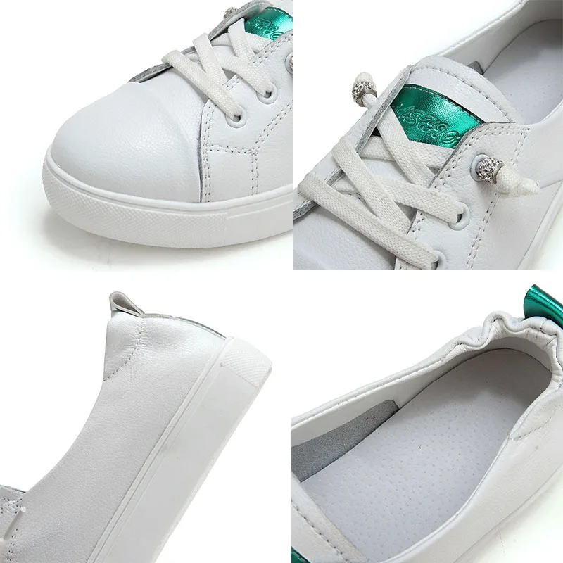 2021 Ladies Genuine Leather White Sneakers Women Slip On Comfort Flats Sports Shoes Woman Spring Vulcanized shoe Tenis Female
2021 Ladies Genuine Leather White Sneakers Women Slip On Comfort Flats Sports Shoes Woman Spring Vulcanized shoe Tenis Female