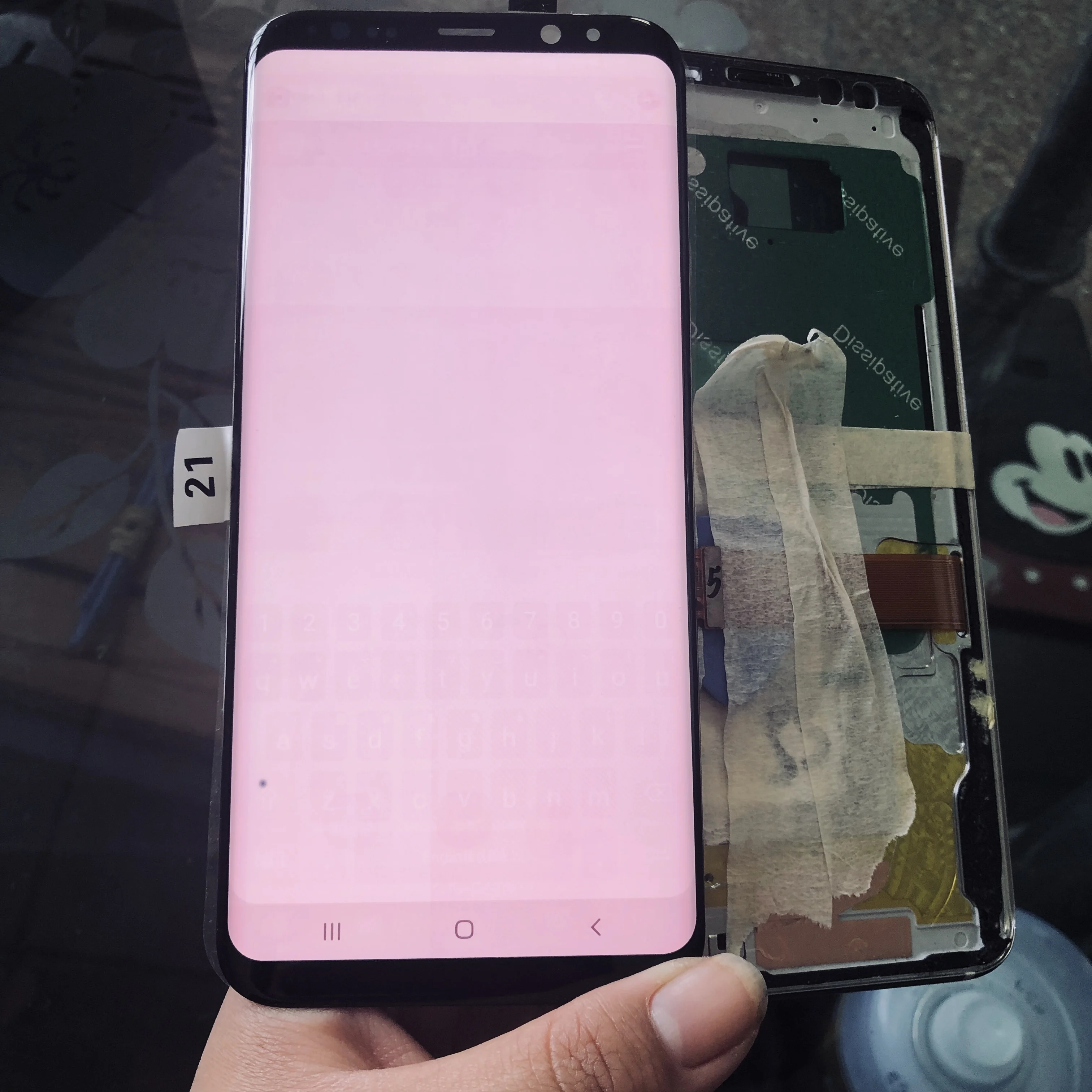 Для Samsung Galaxy S8 PLUS G955 SM G955F ЖК дисплей и сенсорный экран с сильным ожогом + небольшое