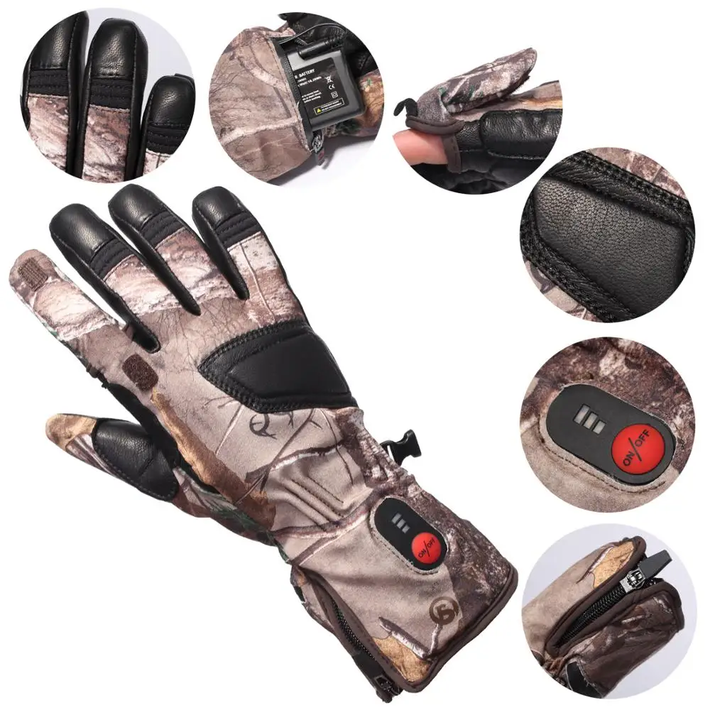 Unisex Winter Warm 3 Levels Switch Self Heating Transfer Electric Camo Heated Gloves Liner for Running Skiing Bicycling Hunting
Unisex Winter Warm 3 Levels Switch Self Heating Transfer Electric Camo Heated Gloves Liner for Running Skiing Bicycling Hunting
