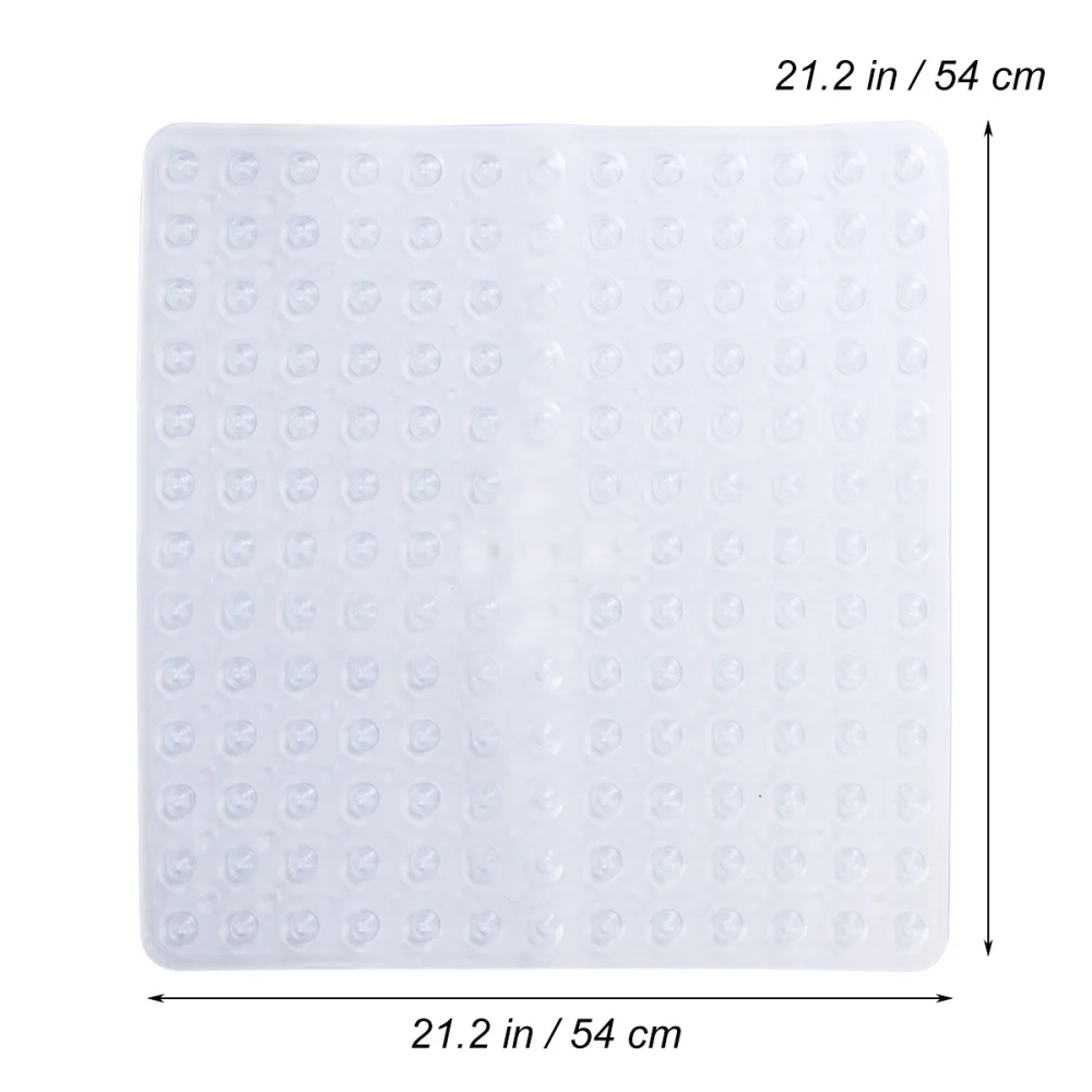 Bath Non-Slip Mat Square Bath Shower Safety Mats PVC Anti-Bacterial Resistant Antiskid Mat (Clear)
Bath Non-Slip Mat Square Bath Shower Safety Mats PVC Anti-Bacterial Resistant Antiskid Mat (Clear)