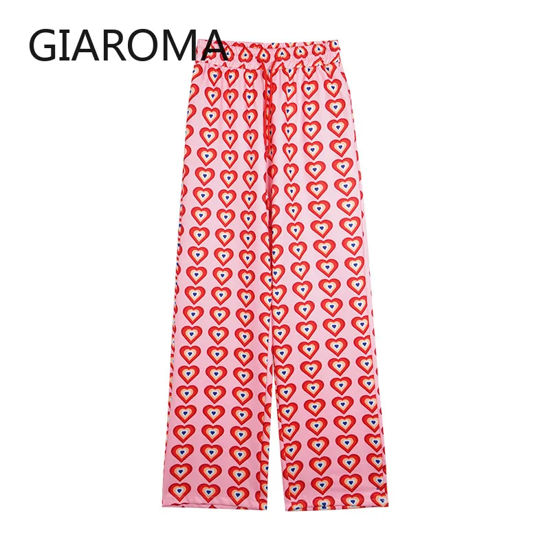 Pink Pants Heart Printed Straight Elastic High Waist Pants Drawstring Fashion Pants Streetwear Vintage 2021 Harajuku
Pink Pants Heart Printed Straight Elastic High Waist Pants Drawstring Fashion Pants Streetwear Vintage 2021 Harajuku