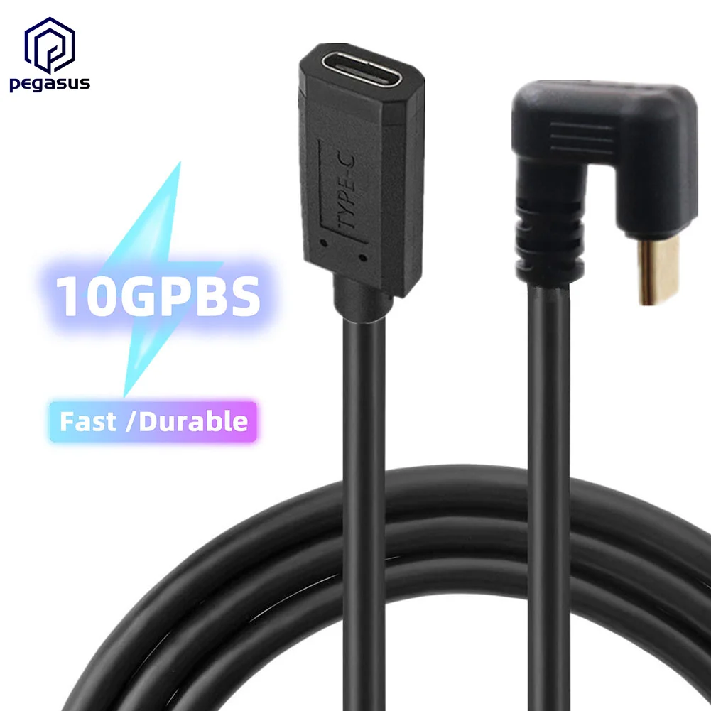 U Angled 10Gbps Gen 2 Type-C USB 3.1 Male to USB-C Female Extension Data Charging Cable 
U Angled 10Gbps Gen 2 Type-C USB 3.1 Male to USB-C Female Extension Data Charging Cable