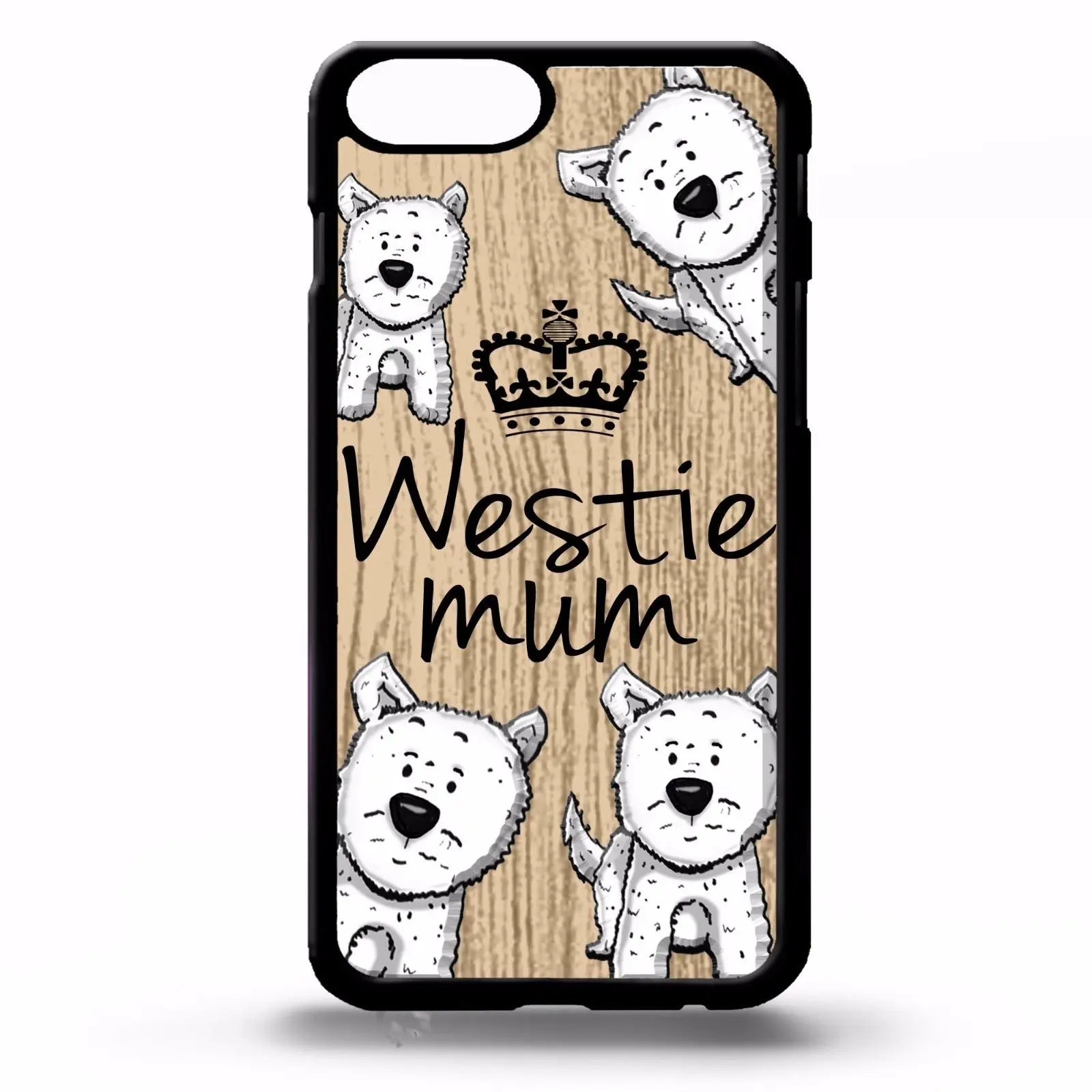Чехол для телефона LvheCn Westie mum West highland terrier dog iPhone 5 6 s 7 8 plus 11 12 Pro X XR XS Max Samsung Galaxy S6 S7 S8