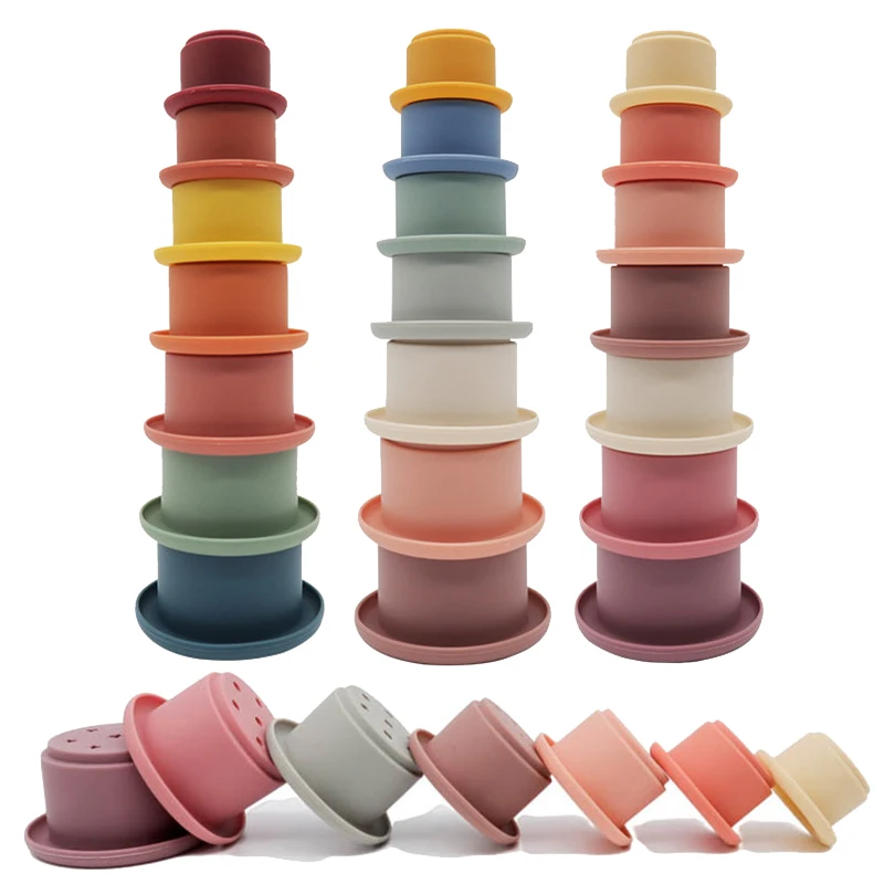 Baby Silicone Hourglass Stacking Cup Montessori Educational Toys Intelligence Gift Toy Stacking Ring Tower Toy Infant Bath Play
Baby Silicone Hourglass Stacking Cup Montessori Educational Toys Intelligence Gift Toy Stacking Ring Tower Toy Infant Bath Play
