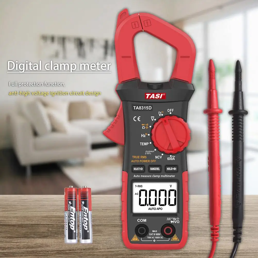 Digital Clamp Meter With Automatic Range Measurement AC Voltage DC Current Multimeter Temperature Measurement Tool 
Digital Clamp Meter With Automatic Range Measurement AC Voltage DC Current Multimeter Temperature Measurement Tool