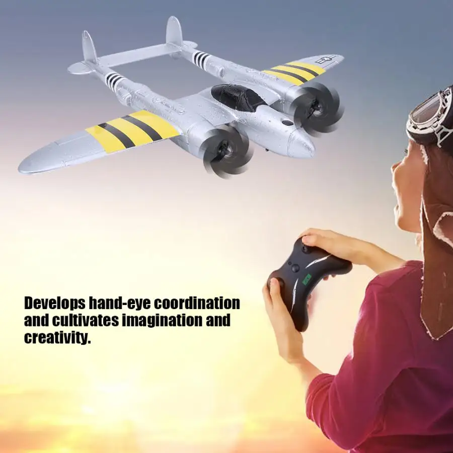 FX-816 World War II Air Force P38 RC Airplane 2.4GHz 4CH RC Aircraft Fixed Wing Outdoor Flight Drone For Kid Toys glider rc jet
FX-816 World War II Air Force P38 RC Airplane 2.4GHz 4CH RC Aircraft Fixed Wing Outdoor Flight Drone For Kid Toys glider rc jet