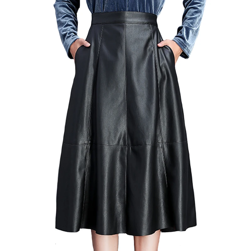 Fashion PU Leather Pleated Skirts Women 2021 New Spring Autumn High Waist Mid-calf Black Skirts Women Leather Skirts
Fashion PU Leather Pleated Skirts Women 2021 New Spring Autumn High Waist Mid-calf Black Skirts Women Leather Skirts