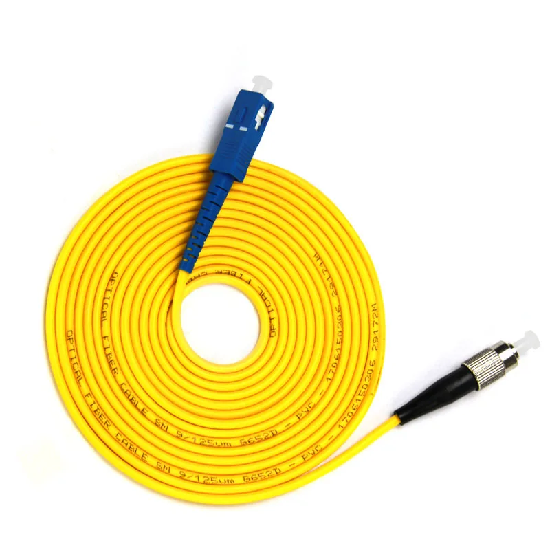 10pcs/lot SC/UPC--FC/UPC 3 Meters SM Single-mode Simplex optical fiber patch cord 9/125 2.0mm 3.0mm Free Shipping
10pcs/lot SC/UPC--FC/UPC 3 Meters SM Single-mode Simplex optical fiber patch cord 9/125 2.0mm 3.0mm Free Shipping