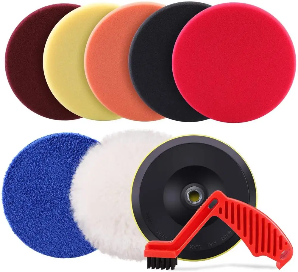 9pcs Polishing Pads Kit Buffing Pads Car Foam Buffing Sponge Pads Kit For Car Care Polisher Boat Waxing Polishing Sealing Glaze 
9pcs Polishing Pads Kit Buffing Pads Car Foam Buffing Sponge Pads Kit For Car Care Polisher Boat Waxing Polishing Sealing Glaze