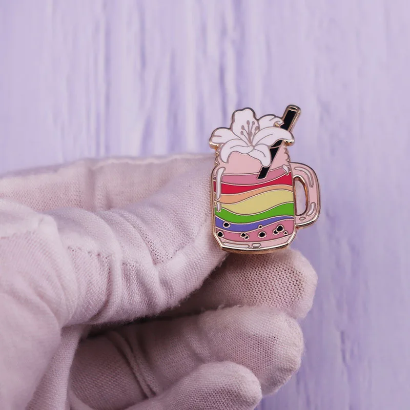 Rainbow Pearl Milk Tea Hard Enamel Pins Beautiful Lilies Brooch Metal Fashion Lapel Pin Magic Drink Badge Backpack Jewelry Gifts
Rainbow Pearl Milk Tea Hard Enamel Pins Beautiful Lilies Brooch Metal Fashion Lapel Pin Magic Drink Badge Backpack Jewelry Gifts
