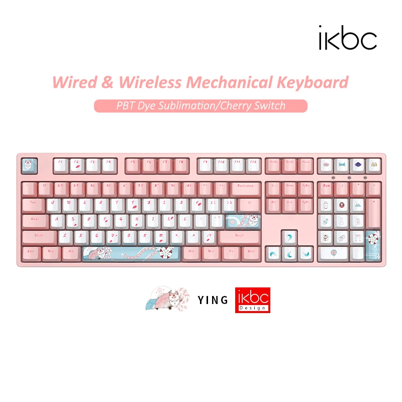 Оригинальная Механическая игровая проводная и беспроводная клавиатура IKBC Sakura Fox