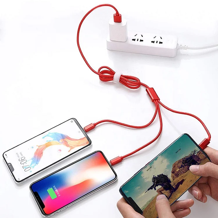 2020 Новое микро зарядное устройство Тип C для ios 3 в 1 мобильный телефон зарядный