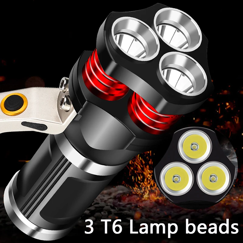 Litwod LED Flashlight 3PCS XM-L T6 Rechargeable Torch 6000LM 3 Model Powerful Bulb Aluminum Waterproof Portable Light Hand Lamp
Litwod LED Flashlight 3PCS XM-L T6 Rechargeable Torch 6000LM 3 Model Powerful Bulb Aluminum Waterproof Portable Light Hand Lamp
