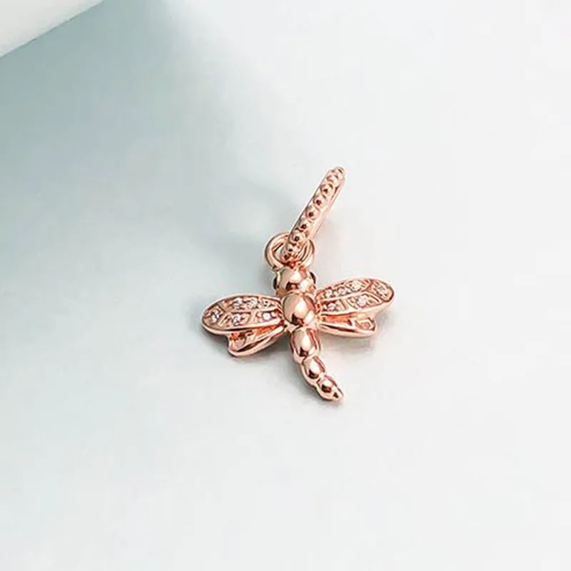 2020 New 925 Sterling Silver Charm Rose Gold Glittering Dragonfly Pendant Fit Pandora Women Bracelet & Necklace Diy Jewelry
2020 New 925 Sterling Silver Charm Rose Gold Glittering Dragonfly Pendant Fit Pandora Women Bracelet & Necklace Diy Jewelry