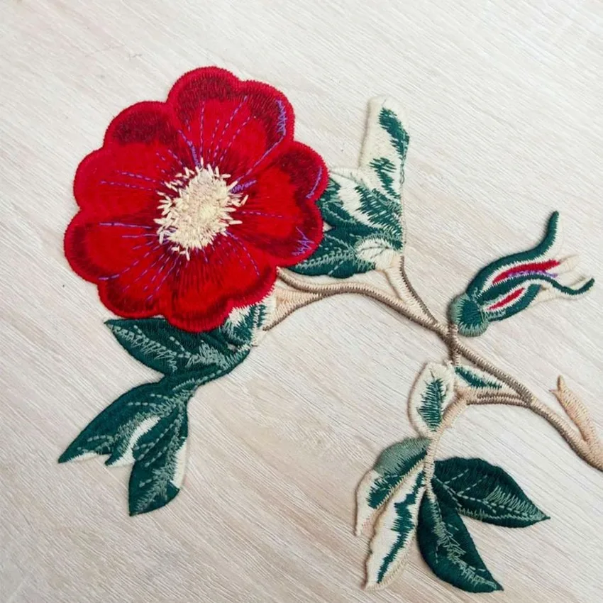 Новые милые красочные с цветочным узором в виде роз Отделка: аппликация цветы из
