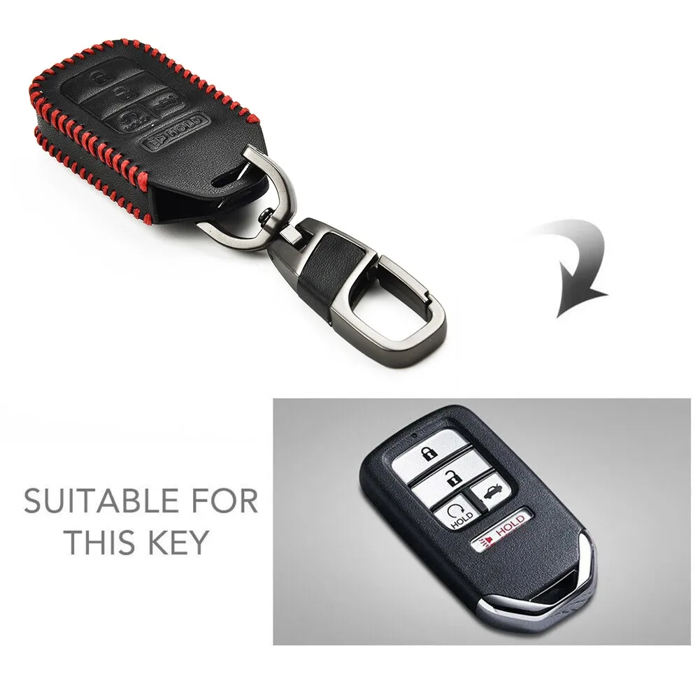 Leather Car Key Case Parts 1 Pcs Chain Fob For Honda Civic Accord Pilot CR-V 2015-2018 Durable
Leather Car Key Case Parts 1 Pcs Chain Fob For Honda Civic Accord Pilot CR-V 2015-2018 Durable