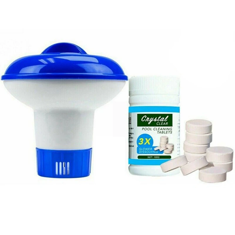 100G Swimming Pool Cleaning Tablet Floating Chlorine Hot Tub Chemical Dispenser Cleaner
100G Swimming Pool Cleaning Tablet Floating Chlorine Hot Tub Chemical Dispenser Cleaner