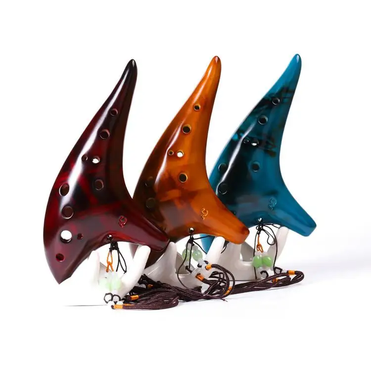 Классические керамические Деревообрабатывающие инструменты Ocarina с 12