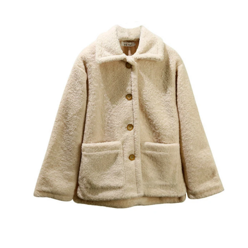 Short Style Parkas Women Solid Apricot Plus Size 3XL Turn-down Collar Lambswool Womens Coats Winter Outwear Chic Sweet Harajuku
Short Style Parkas Women Solid Apricot Plus Size 3XL Turn-down Collar Lambswool Womens Coats Winter Outwear Chic Sweet Harajuku