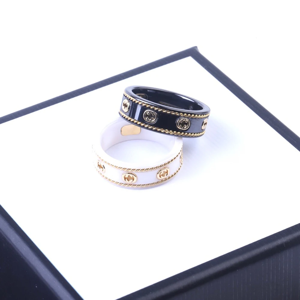 Light luxury brand jewelry s925 fashion romantic black ceramic ring men's and women's birthday party gift diy jewelry 1:1
Light luxury brand jewelry s925 fashion romantic black ceramic ring men's and women's birthday party gift diy jewelry 1:1