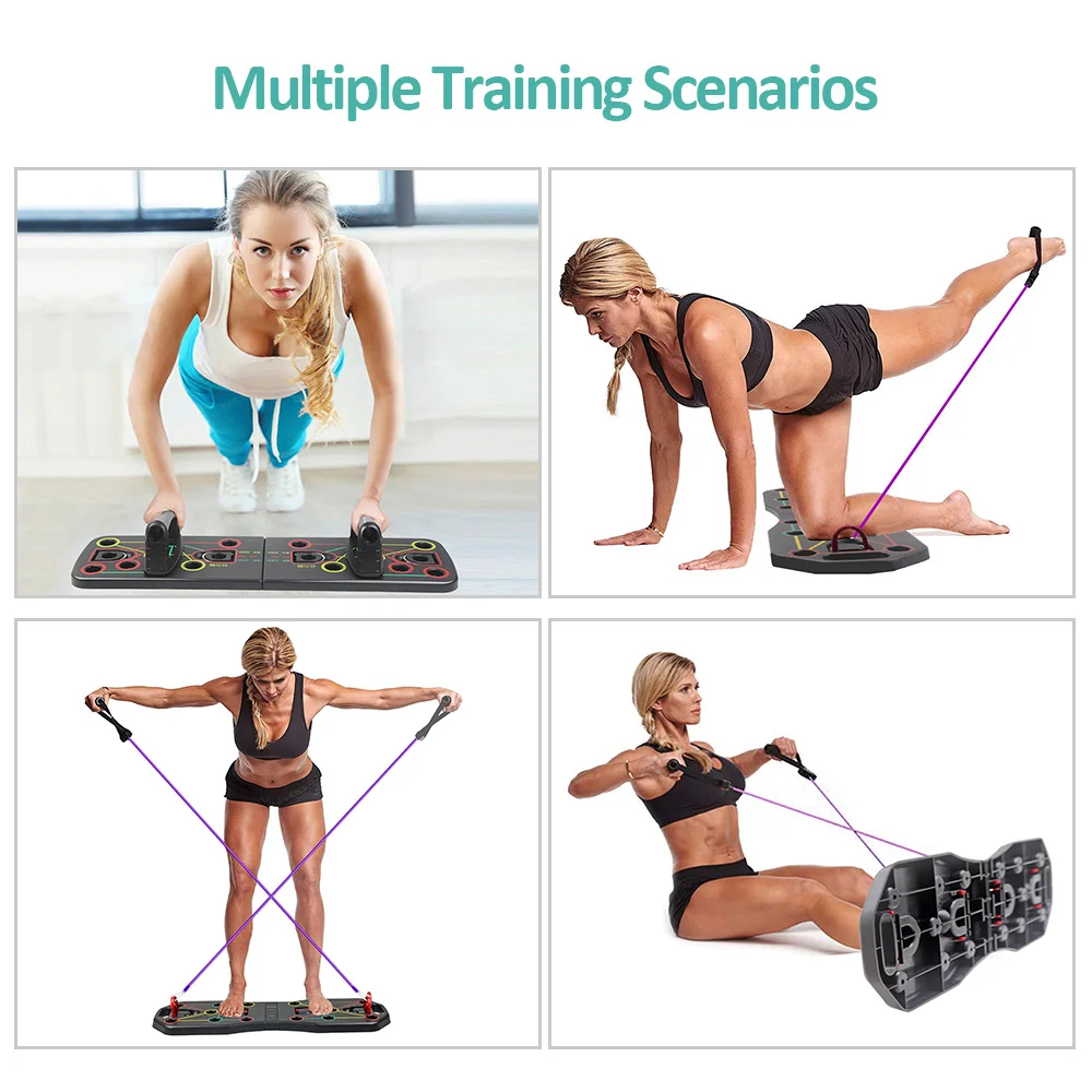 9 in 1 Push Up Board Home Gym Comprehensive Exerciser Foldable Adjustable push up Rack Stand Body Building Fitness Equipment 
9 in 1 Push Up Board Home Gym Comprehensive Exerciser Foldable Adjustable push up Rack Stand Body Building Fitness Equipment