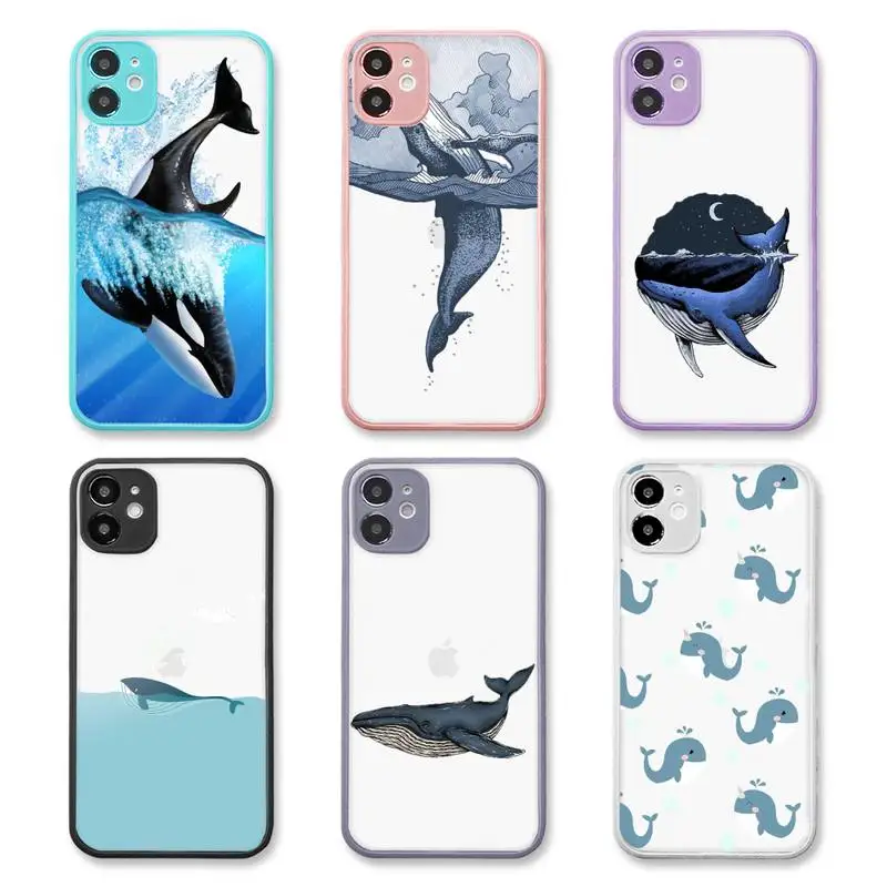 Cartoon whale cute ocean Phone Case purple matte transparent For iPhone 7 8 x xs xr 11 12 pro plus max mini Clear Funda
Cartoon whale cute ocean Phone Case purple matte transparent For iPhone 7 8 x xs xr 11 12 pro plus max mini Clear Funda