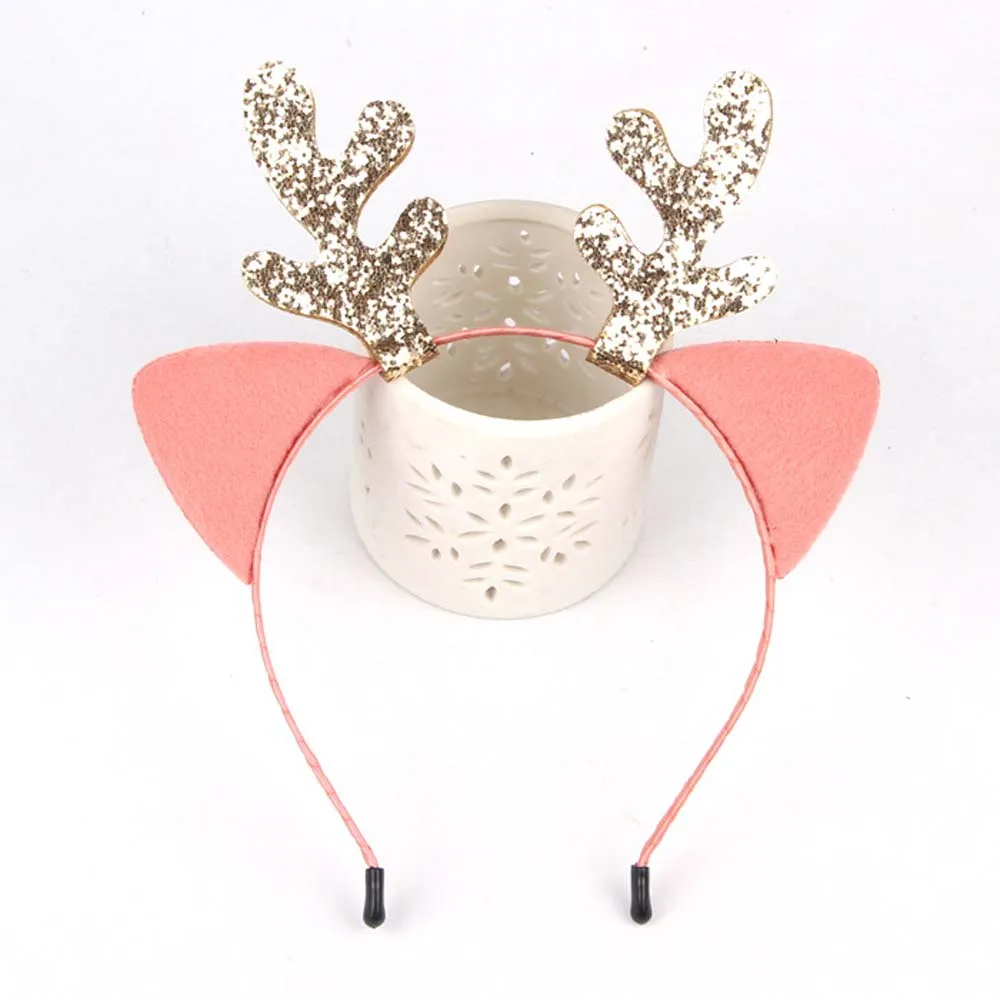 Christmas Headbands Fancy Reindeer Antlers Hairband Xmas Kids Baby Hairhoop Party Decor Headwear Hair Accessories Gift | Аксессуары для