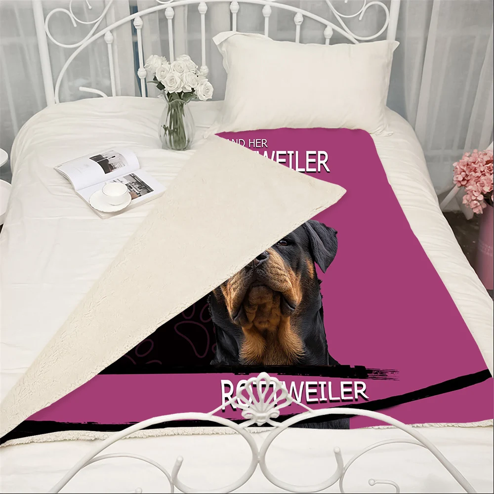 CLOOCL A Girl and Her Rottweiler Dog Blankets 3D Print Double Layer Casual Sofa Travel Teens Bedding Throw Blanket Plush Quilt
CLOOCL A Girl and Her Rottweiler Dog Blankets 3D Print Double Layer Casual Sofa Travel Teens Bedding Throw Blanket Plush Quilt