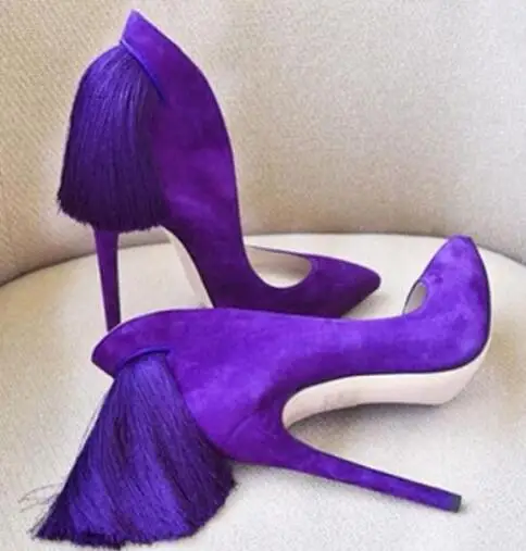 Women Pointed Toe Tassel Decorated High Heels Dress Party Shoes Lady Slip-on Summer Pumps With Fringe Girls Suede Stiletto Heels
Women Pointed Toe Tassel Decorated High Heels Dress Party Shoes Lady Slip-on Summer Pumps With Fringe Girls Suede Stiletto Heels