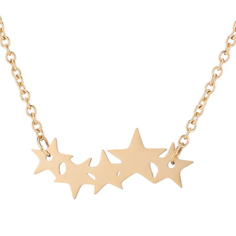 AsJerlya Boho Simple Tiny Star Pendant Necklace for Women Bijoux Stainless Steel Statement Necklace Maxi Chocker Jewelry Collier
AsJerlya Boho Simple Tiny Star Pendant Necklace for Women Bijoux Stainless Steel Statement Necklace Maxi Chocker Jewelry Collier