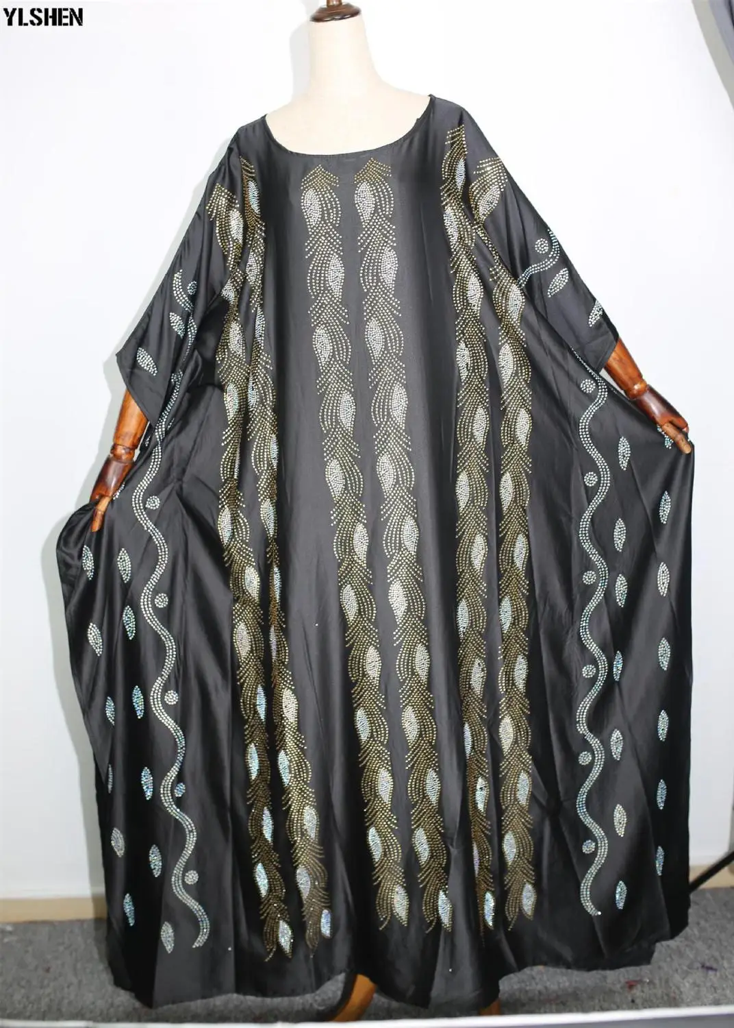 Африканские платья для женщин Кафтан одежда хиджаб Абая мусульманское длинное