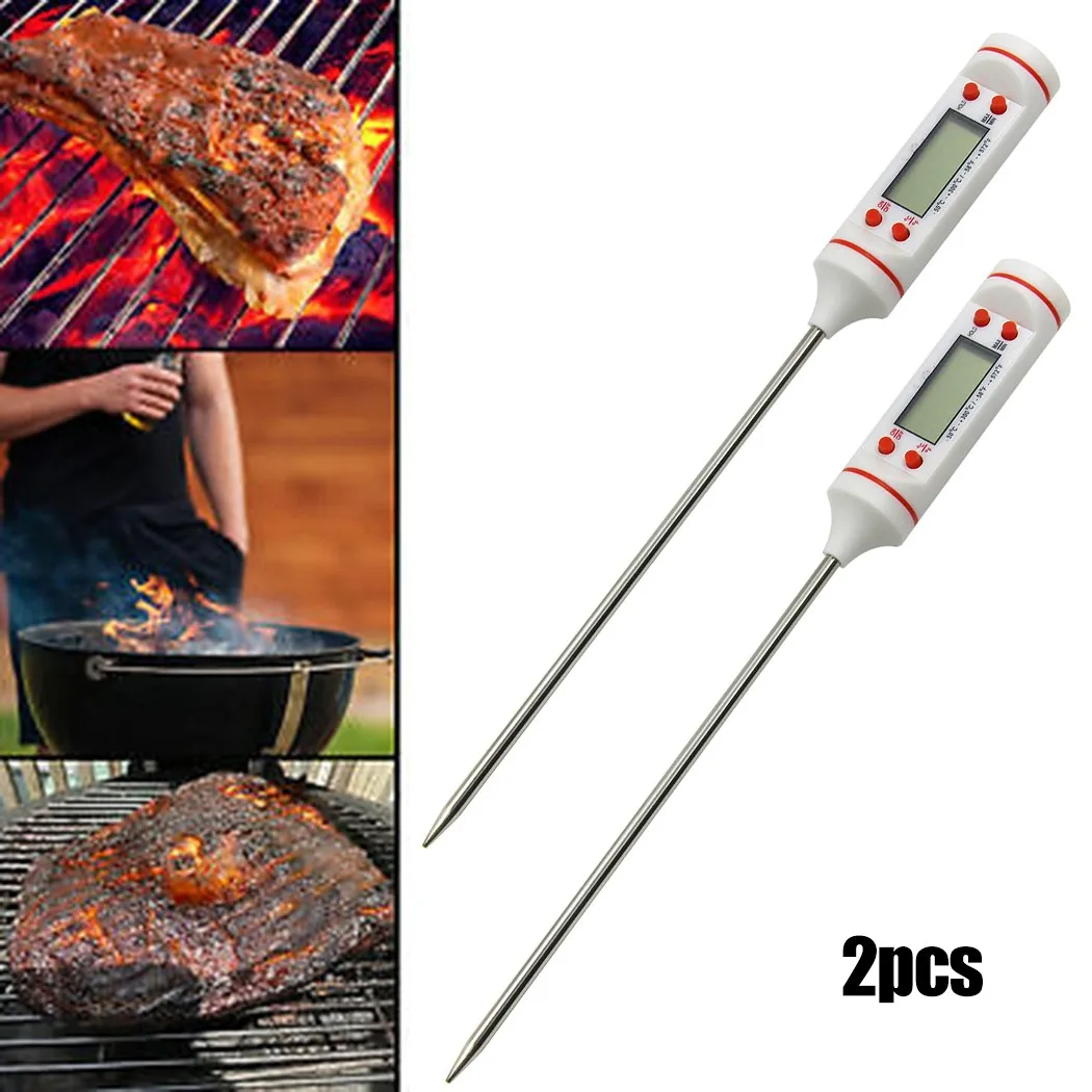2Pcs BBQ Grill Smoker Thermometer Long Handle Grill Thermometer Gauge Meat Thermometer Digital LCD Thermomer Barbecue Tools
2Pcs BBQ Grill Smoker Thermometer Long Handle Grill Thermometer Gauge Meat Thermometer Digital LCD Thermomer Barbecue Tools