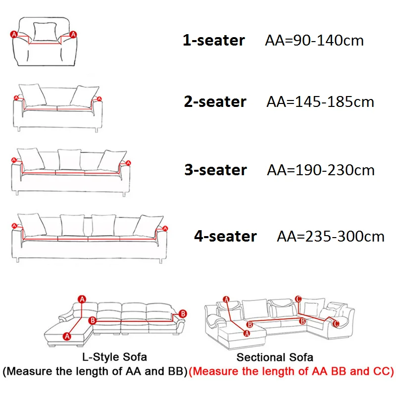 Чехол для дивана эластичный комбинированный нескользящий чехол в гостиную
