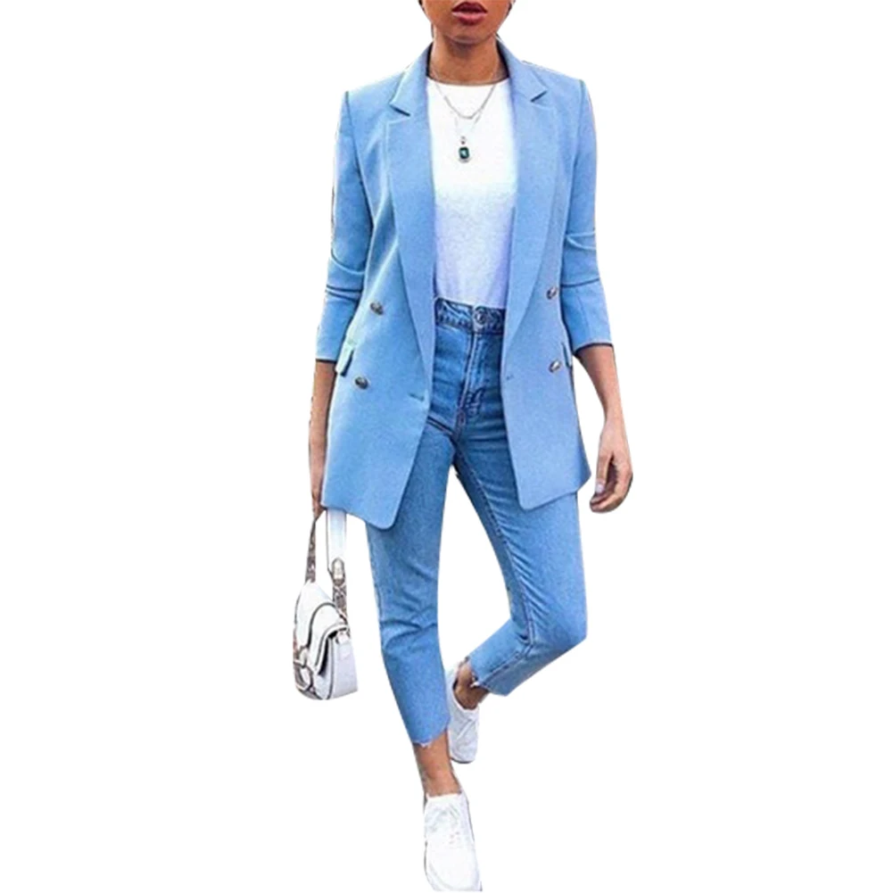 Veste chic de travail pour femme vetement d'exterieur elegant coloris de costume a manches longues pour femme Blazer de couleur
Veste chic de travail pour femme vetement d'exterieur elegant coloris de costume a manches longues pour femme Blazer de couleur