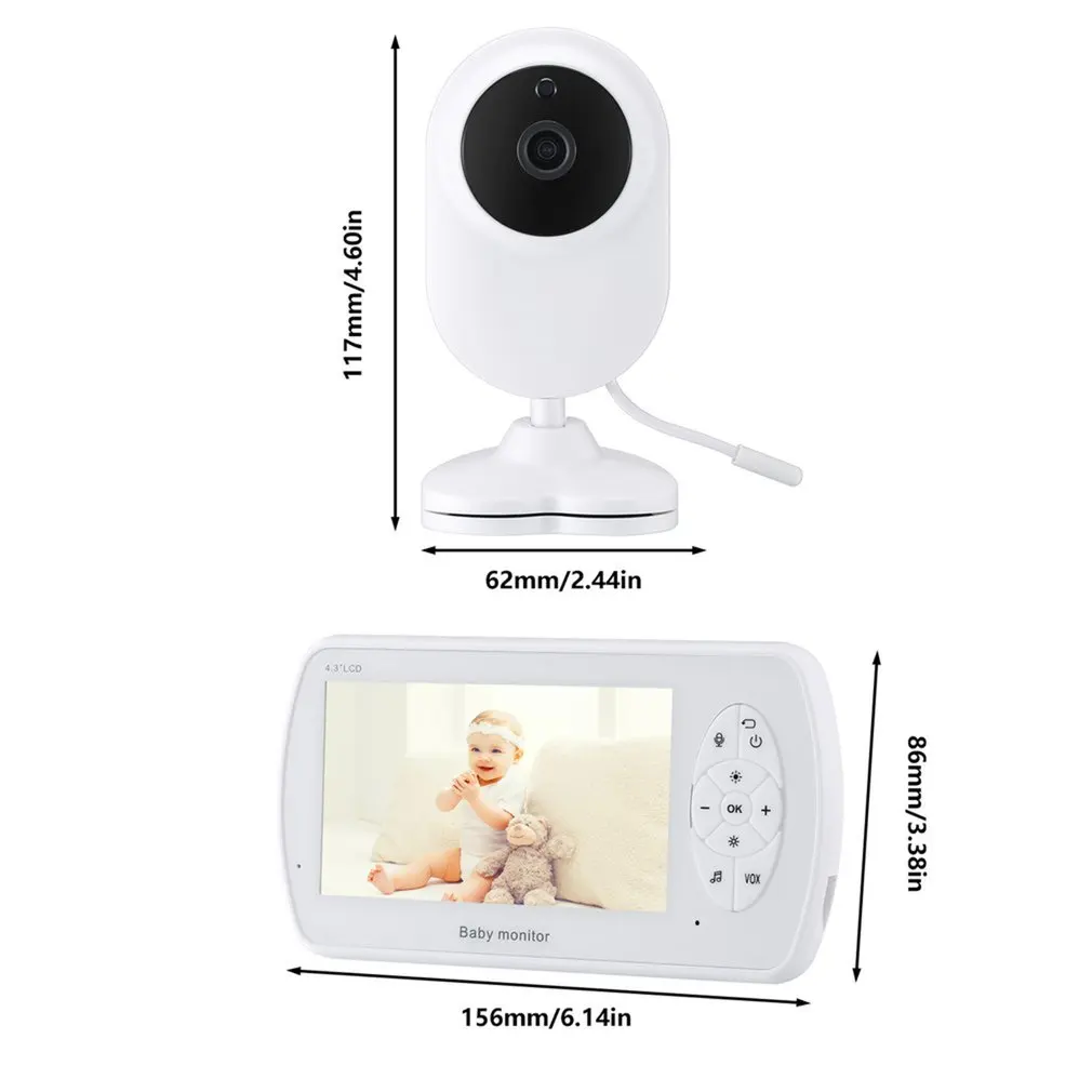 Kids Monitor Remote Pan-tilt-zoom Camera 4.3 Inch Led Screen Infrared Chlidren Monitor Night Vision Temperature Monitoring
Kids Monitor Remote Pan-tilt-zoom Camera 4.3 Inch Led Screen Infrared Chlidren Monitor Night Vision Temperature Monitoring